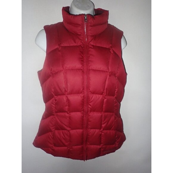 Eddie Bauer puffer vest women XS‎ Full Zip Down EB650 side Tabs Hiking Outdoor - Picture 1 of 8